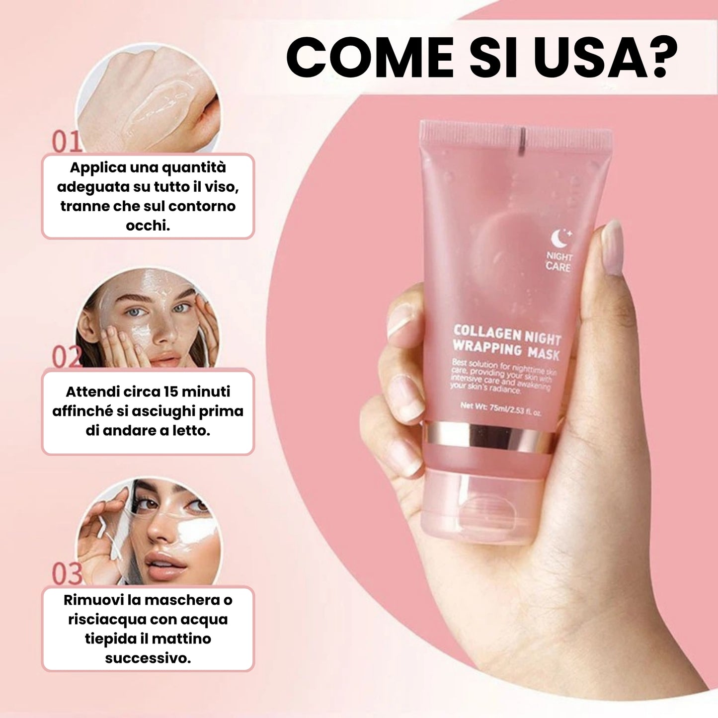 Silk Skin™ Maschera Notte Peel-Off al Collagene