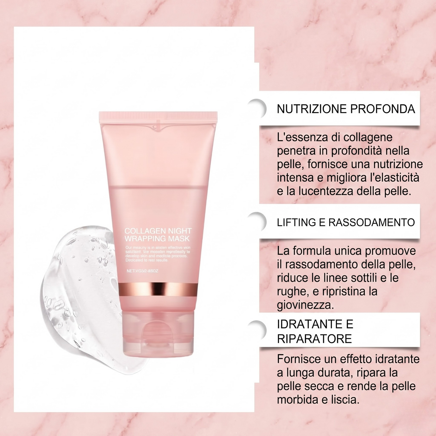 Silk Skin™ Maschera Notte Peel-Off al Collagene